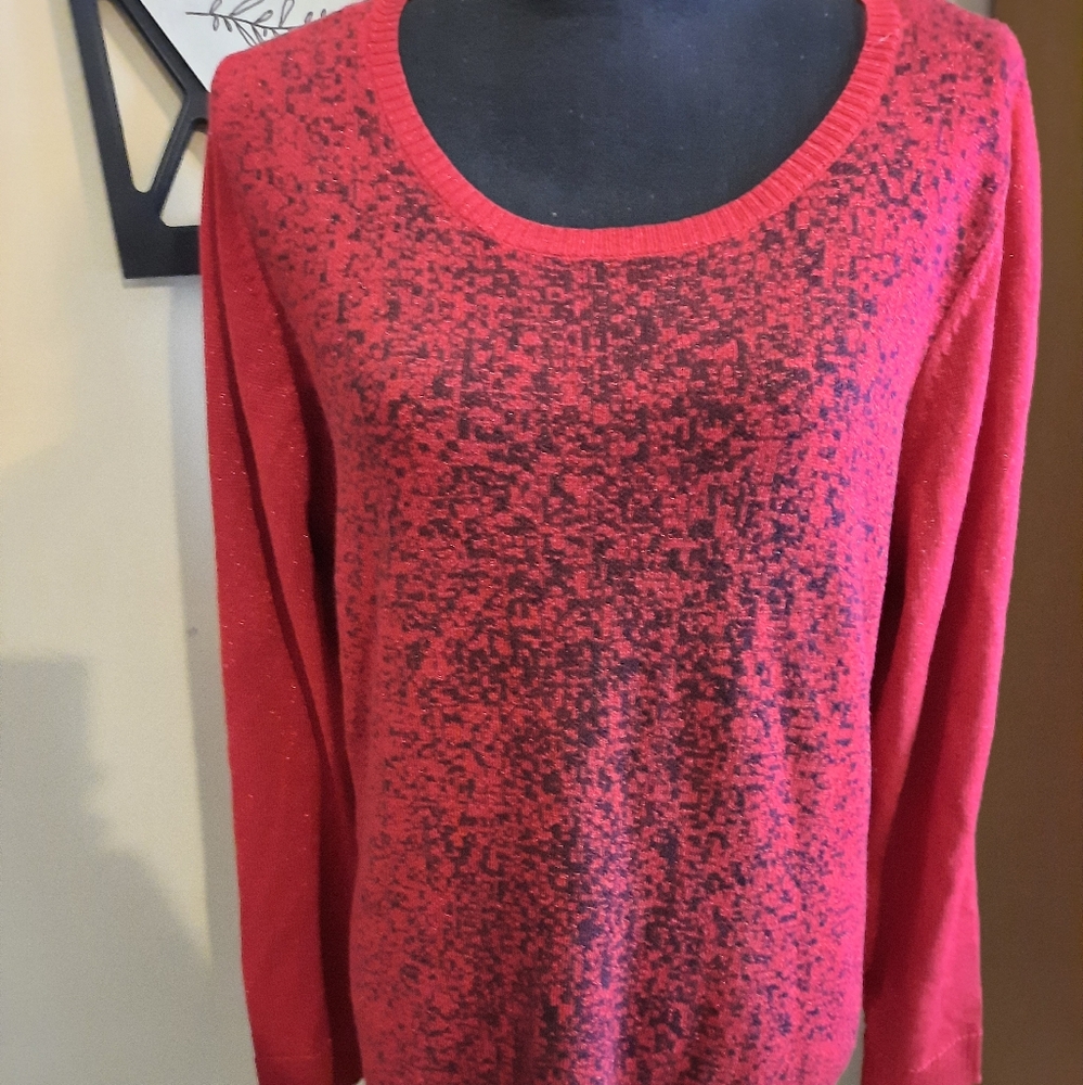 NEW Apt 9 red Tunic sweater